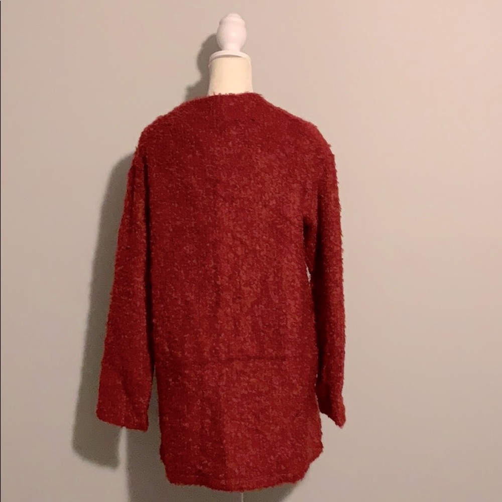 Reformation Red Sweater View 2